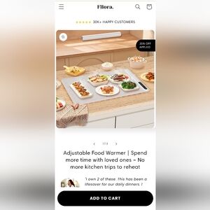 Adjustable Food Warmer